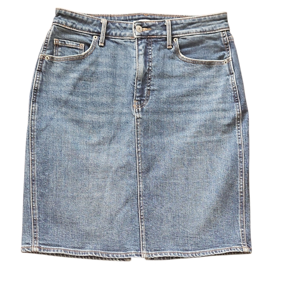 Old Navy Midi Denim, Jeans  Skirt In Blue
